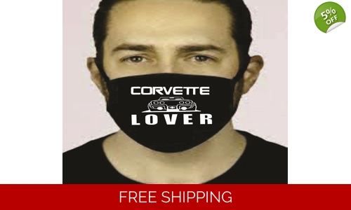 Corvette Lover Face Mask Cotton Washable Reusable Social Distancing
